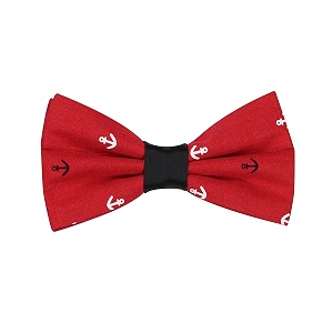 peluche essentials premium red bowtie for men