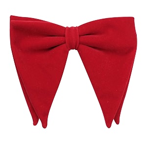 peluche essentials premium red bowtie for men