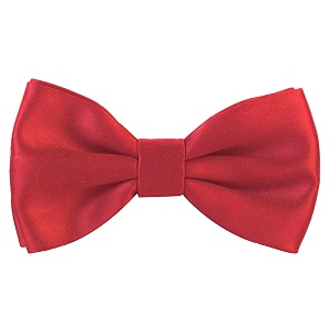 peluche essentials premium red bowtie for men