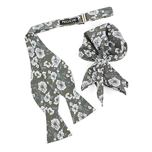 peluche sassy green bow tie for men