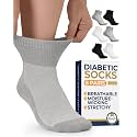 Pembrook® Ankle Diabetic Socks for Women &amp; Men, Non Binding Socks - 6 Pairs