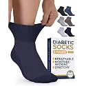 Pembrook® Ankle Diabetic Socks for Women &amp; Men, Non Binding Socks - 6 Pairs