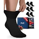 Pembrook® Ankle Diabetic Socks for Women &amp; Men, Non Binding Socks - 6 Pairs