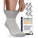 Pembrook® Ankle Diabetic Socks for Women &amp; Men, Non Binding Socks - 6 Pairs