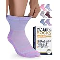 Pembrook® Ankle Diabetic Socks for Women &amp; Men, Non Binding Socks - 6 Pairs