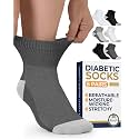 Pembrook® Ankle Diabetic Socks for Women &amp; Men, Non Binding Socks - 6 Pairs