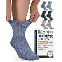 Pembrook® Bamboo Viscose Ankle Diabetic Socks for Women &amp; Men - 6 Pairs