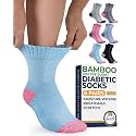 Pembrook® Bamboo Viscose Ankle Diabetic Socks for Women &amp; Men - 6 Pairs