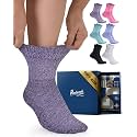 Pembrook® Bamboo Viscose Ankle Diabetic Socks for Women &amp; Men - 6 Pairs