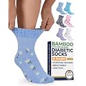 Pembrook® Bamboo Viscose Ankle Diabetic Socks for Women &amp; Men - 6 Pairs