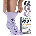 Pembrook® Bamboo Viscose Ankle Diabetic Socks for Women &amp; Men - 6 Pairs