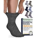 Pembrook® Bamboo Viscose Ankle Diabetic Socks for Women &amp; Men - 6 Pairs