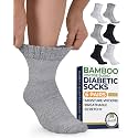 Pembrook® Bamboo Viscose Ankle Diabetic Socks for Women &amp; Men - 6 Pairs