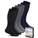 Pembrook Cotton Light Compression Socks for Men - 3 Pairs | 8-15 mmHg Comfort Compression Socks for Men