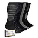 Pembrook Cotton Light Compression Socks for Men - 3 Pairs | 8-15 mmHg Comfort Compression Socks for Men