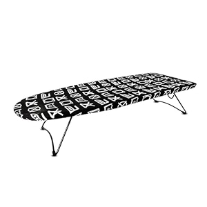 peng essentials budapest ironing board  portable and foldable ironing table for clothes size- 97x34cm black