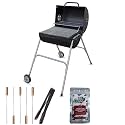Peng Essentials Wheelgrill Compact Drum Basic BBQ Grill for Indoor & Outdoor Cooking| Traveler Compact Foldable Tandoor Charcoal Barbeque Grill Set| Free Stand, Portable, Easy Assembly- (Black)