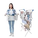 Peng Essentials ProWide Cloth Drying Stand -Pre Assembled, Weather Resistant, Foldable, 3-Tier Clothes Drying Rack for Balcony &amp; Indoors with 15 kg Drying Capacity