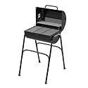 Peng Essentials Grillbeat Drum Basic BBQ Grill for Indoor &amp; Outdoor Cooking| Traveler Compact Foldable Tandoor Charcoal Barbeque Grill Set| Free Stand, Portable, Easy Assembly- (Black)