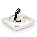 Penguin Gifts for Women, Penguin Ring Holder Dish Jewelry Holder, Lover Gift for Women Friends Female Girls Her Mum Auntie as Novelty Mothers Day Birthday Wedding Christmas