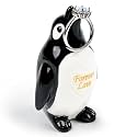 Penguin Ring Holder - Cute Gifts for Women, Ring Stand Jewellery Holder for Rings Bracelets, Unique Christmas Birthday, Valentine's Day Gift for Her Him, Penguin Desk Ornament Room Decor