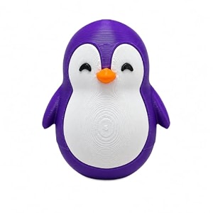 penguin roly-poly toy gray and white royal perpal