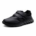 PeniLo Black School Shoes with Double Velcro