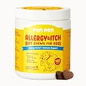 PENPEN Dog Allergy Chews - Anti-Itch &amp; Itchy Skin Support for Dogs, Probiotics &amp; Omega 3 (Fish Oil) for Immune &amp; Gut Health - Salmon Flavor - 180 Soft Chews