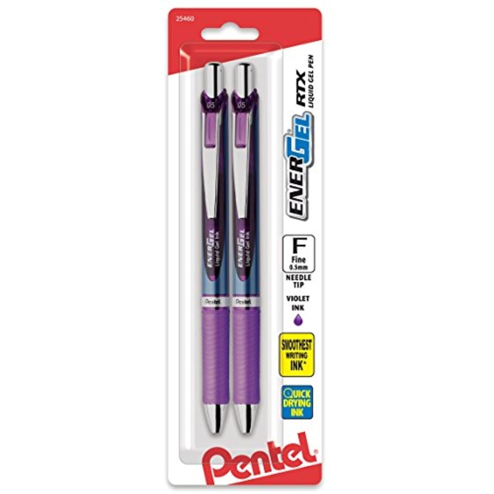 Pentel EnerGel Pearl Deluxe RTX – 0,7mm Gelroller, Pink, 12er Pack, Nachfüllbar & Superweich