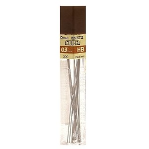 pentel super hi-polymer lead refill 05mm fine 4h 144 pieces of lead c505-4h