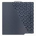 PEO Diamond & PET Carbon Fiber Build Plate for Bambu Lab X2D/P1P/P1S/P2S/X1/X1C/X1E/A1, 257x257mm Double Sided Spring Steel Magnetic Bed, No-Glue Flexible 3D Printer Platform