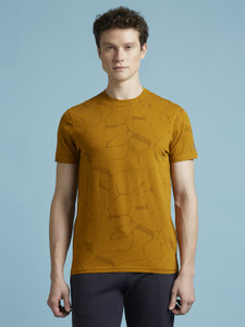 Pepe Jeans Abstract Men Crew Neck Yellow