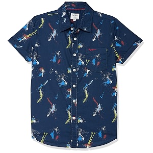 pepe jeans boy39s printed regular fit shirt