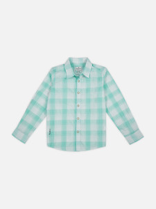 Pepe Jeans Boys Checkered Casual Blue Shirt
