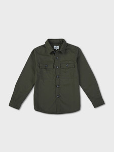 Pepe Jeans Boys Solid Casual Green Shirt