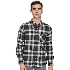 Pepe Jeans Mens Cotton Checkered Regular Fit