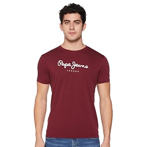 Pepe Jeans Mens Cotton Slim Fit T-Shirt