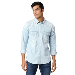 Pepe Jeans Mens Cotton Regular Fit Shirt