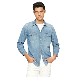 Pepe Jeans Mens Cotton Regular Fit Shirt