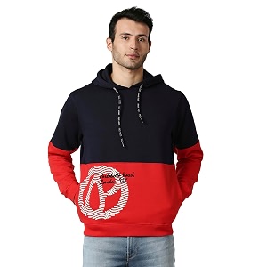 Pepe Jeans Mens Cotton Blend Hooded Neck