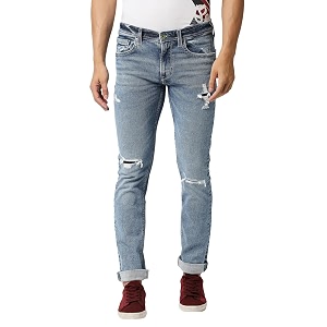Pepe Jeans Mens Mid Rise Vapour Slim