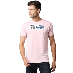 Pepe Jeans Mens Printed Slim Fit T-Shirt
