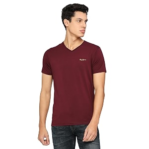 Pepe Jeans Mens Cotton Slim Fit T-Shirt
