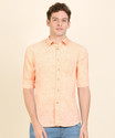 Pepe Jeans Men Self Design Casual Dark Blue Shirt