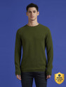 Pepe Jeans Men Solid Crew Neck Green