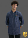 Pepe Jeans Men Washed Casual Blue Shirt