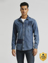 Pepe Jeans Men Washed Casual Blue Shirt