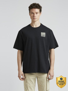 Pepe Jeans Printed Men Crew Neck Black