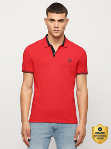 Pepe Jeans Solid Men Polo Neck Red