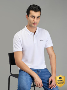 Pepe Jeans Solid Men Polo Neck White